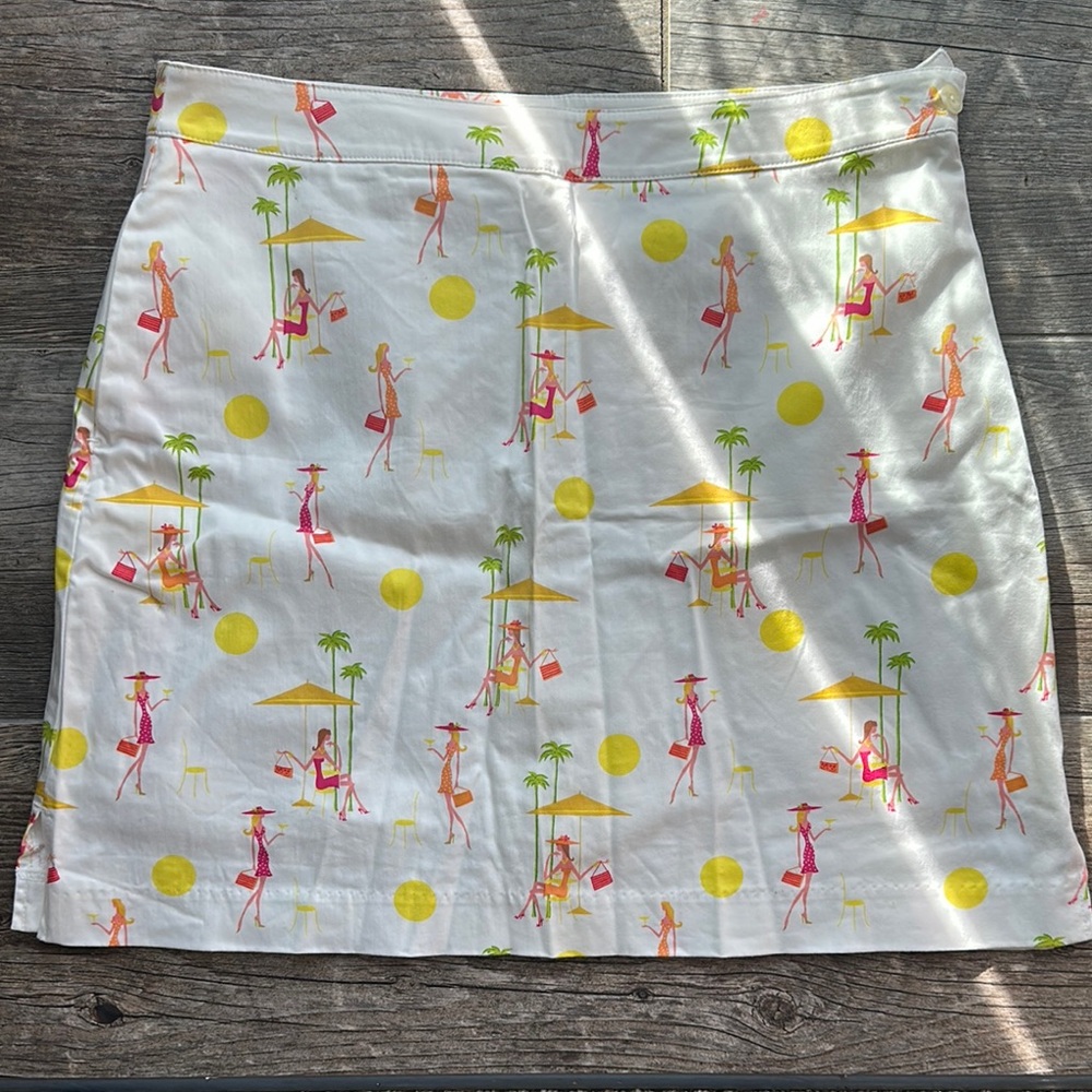 Colorful Graphic Print Skort